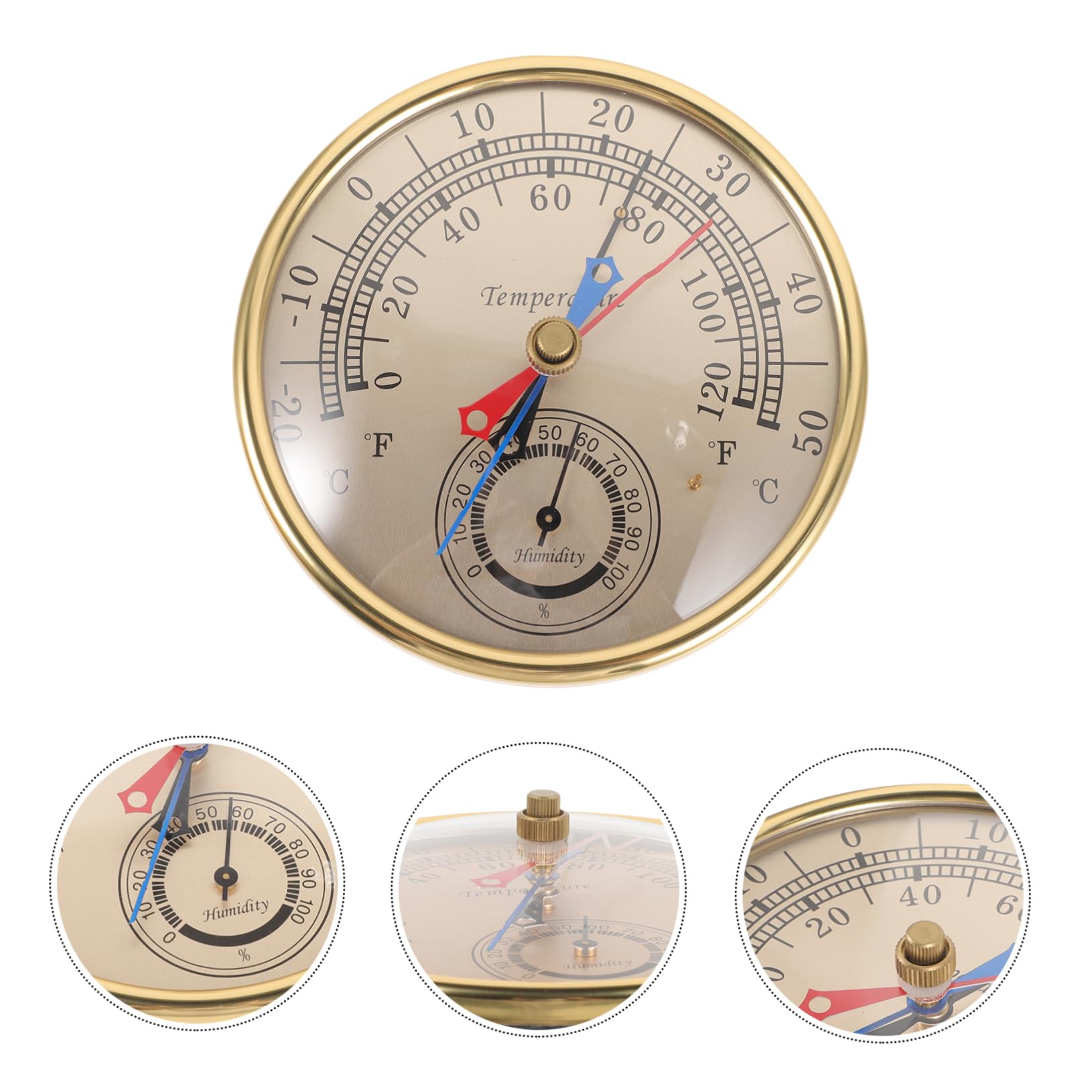 Toddmomy 4 Piezas Termohigrómetro Termómetro Máximo Y Mínimo Higrómetro Estación Meteorológica Temperatura Barómetro Doméstico Termómetro Exterior Sensor De Humedad Y Temperatura