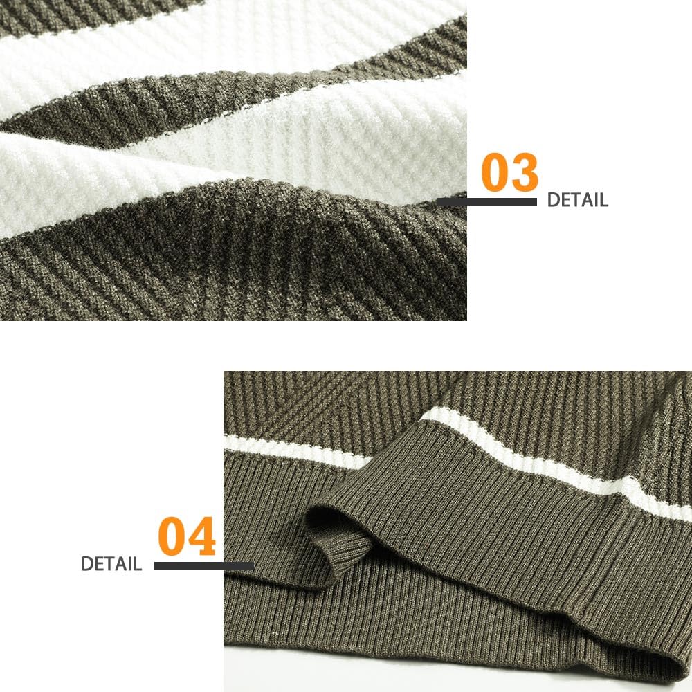 Genfien Maglione Uomo Invernali Maglia Girocollo Knit Crew Maglia Maglione Pullover a Manica Lunga Invernale Tenere Caldo