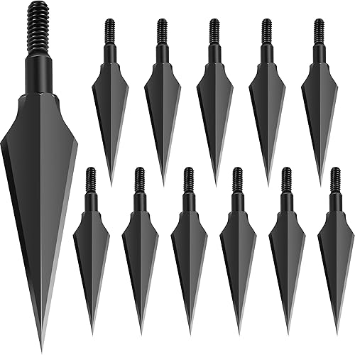 Miniatura 22 de SUNYA Broadheads 100/120/125/150 - Puntas de flecha de tiro con arco para compuesto, arco recurvo y ballesta, paquete de 12 125 Grano torcido
