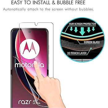 スクリーンプロテクター Motorola Amazon | Motorola razr 40 Ultra 5G 用のフルカバー ヒドロゲル