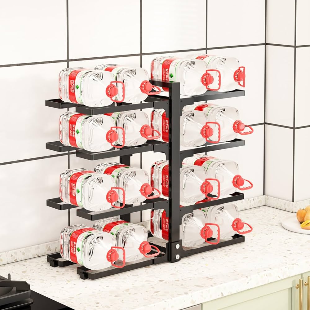 キッチンラック　ポット クックウェアスタンド おしゃれな鍋置き棚 8段 調理器具スタンド