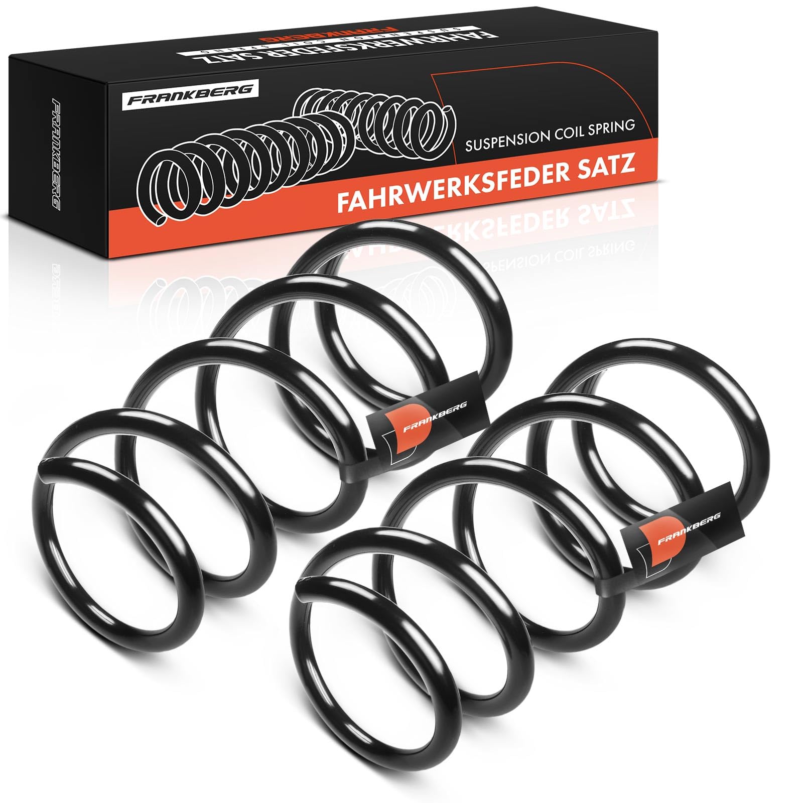 Frankberg 2x Muelles de chasis Muelles de suspensión Compatible con 500 312 0.9 1.2 1.3 D MultiJet 2007-2025 Replace# 51805424,RA6392