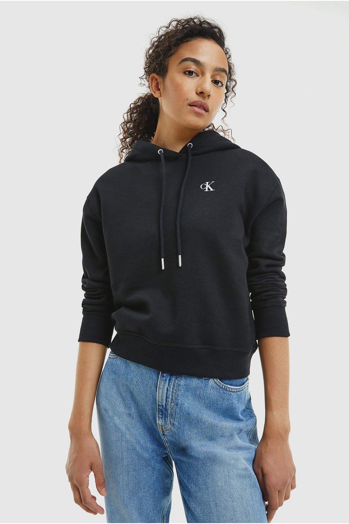Calvin Klein Jeans CK Embroidery Hoodie J20j213178 Altre Maglie Pesanti Donna (Pacco da 1)