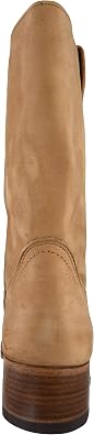 Loblan Boots 000 Original Classic Square Toe Brown Leather Biker Bike Cowboy Western