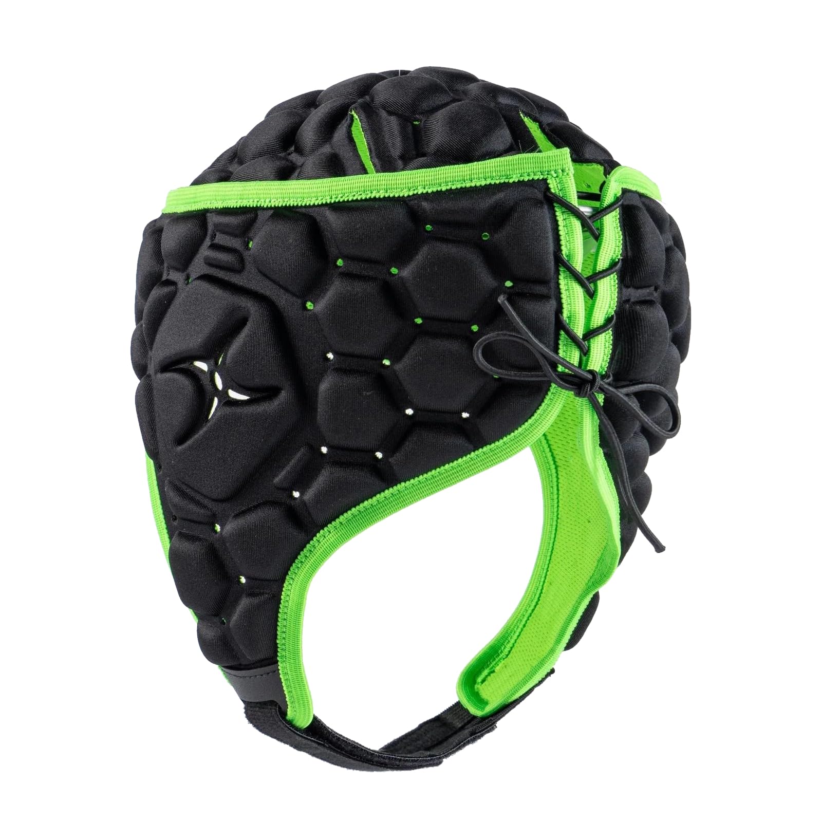 Gilbert XP 250 Casque Rugby Noir/Vert Headguard Senior Junior