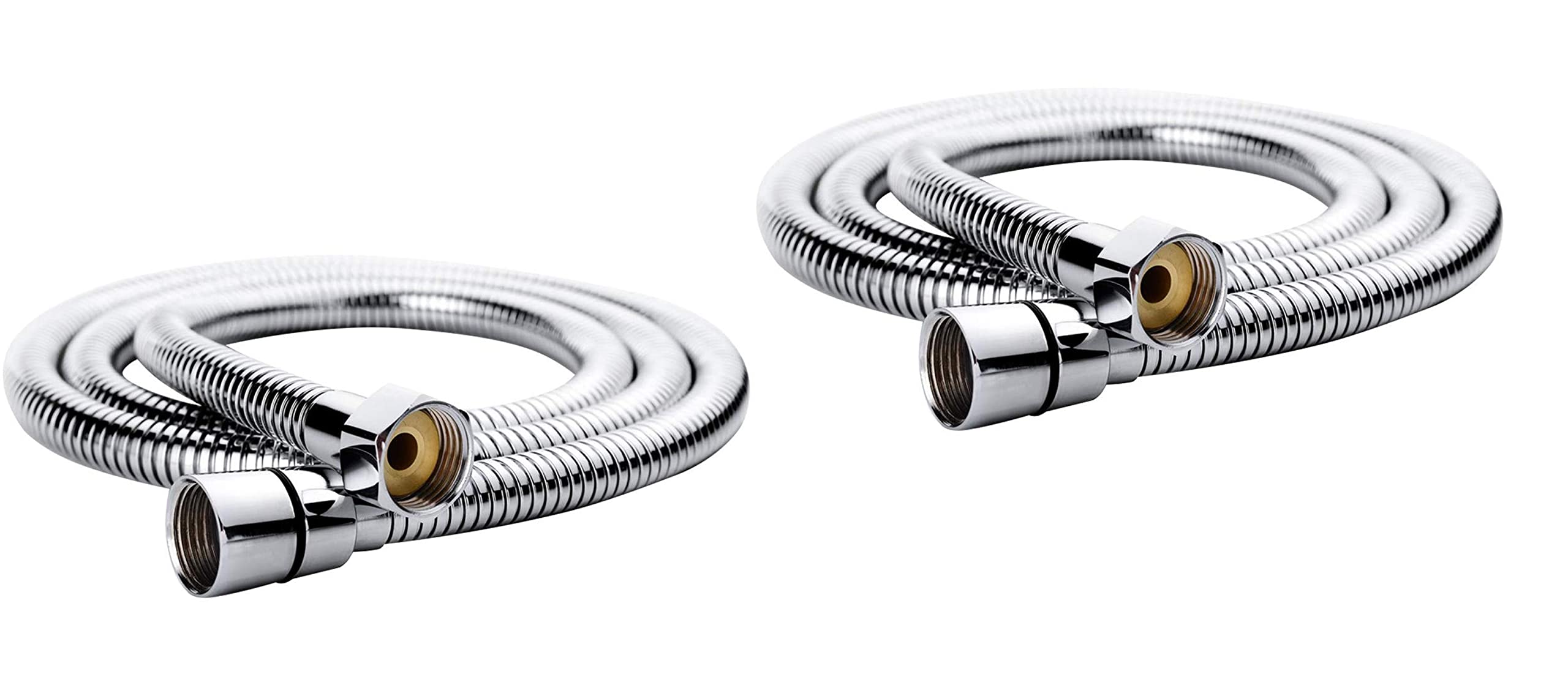 Shahr Stainless Steel Flexible Health Faucet Shower Tube Pipe, Tube Pipe/Hose for Hand Shower, Health Faucet, 1.5 m, Silver and Grey, Pack of 2 (B0B59MKWFX) Amazon Price History, Amazon Price Tracker