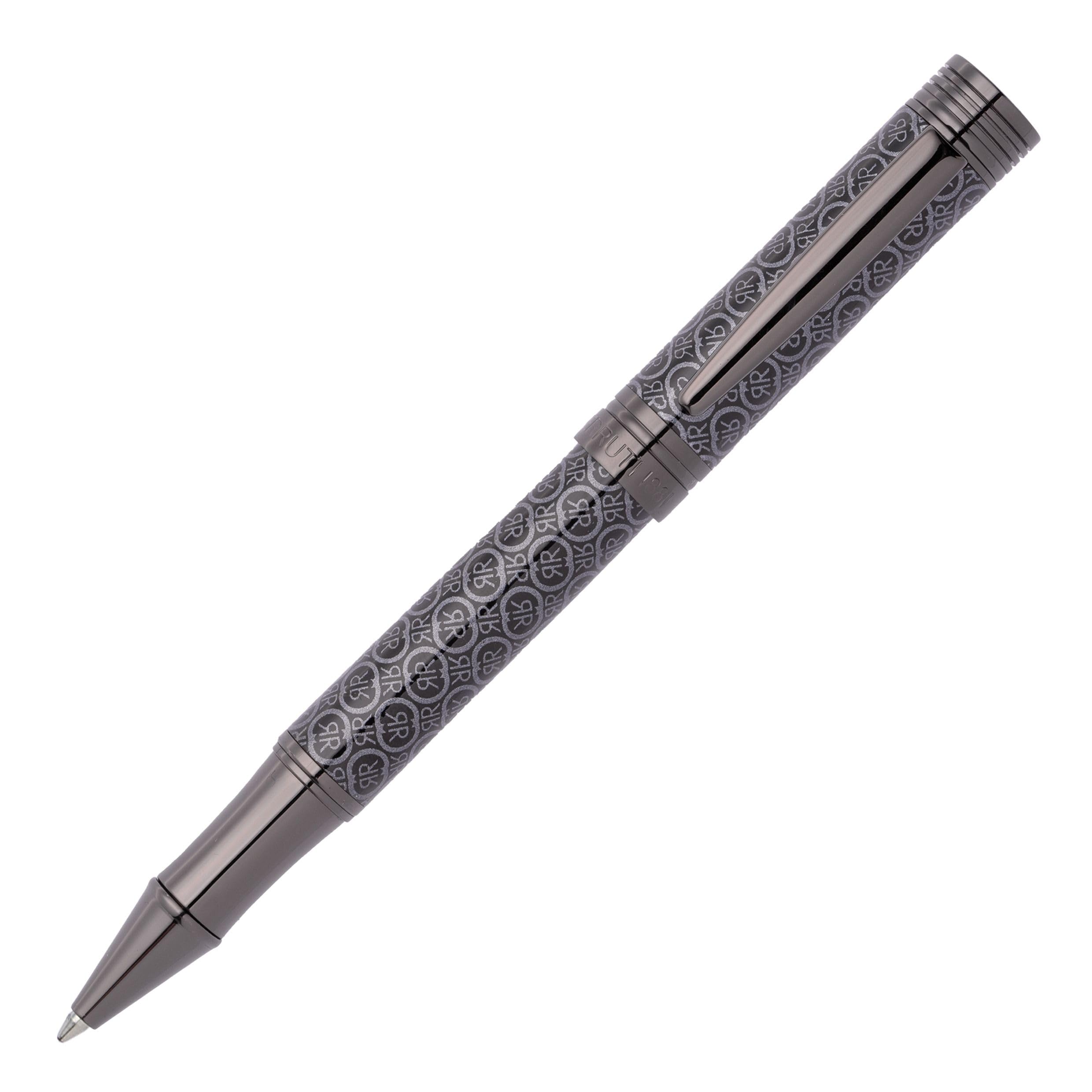 Cerruti 1881 Logomania Stylo roller Encre noire Coffret cadeau Gris