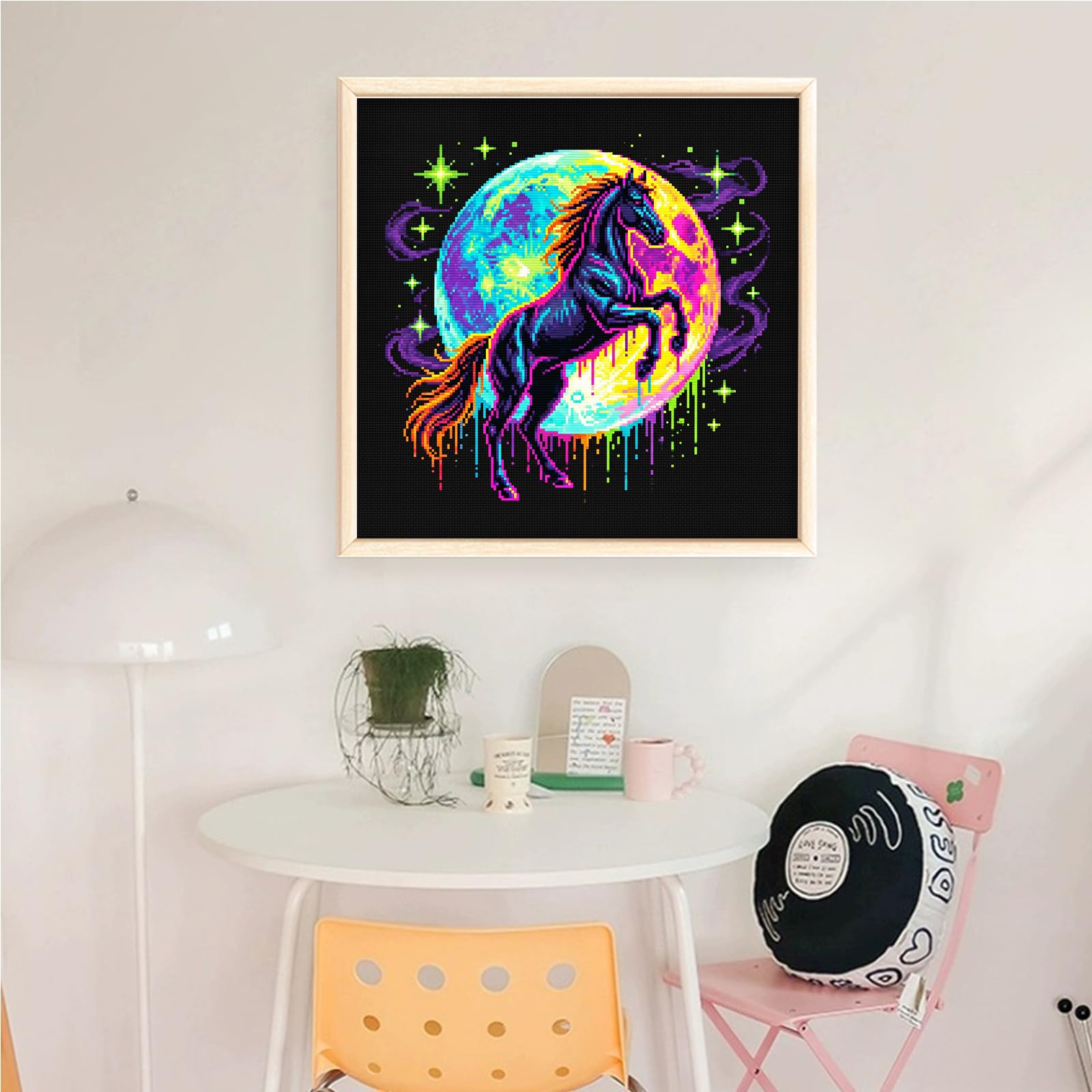 Zestaw do haftu krzyżykowego 14CT 30x30cm dla początkujących DIY zestaw do szycia dekoracji wnętrz