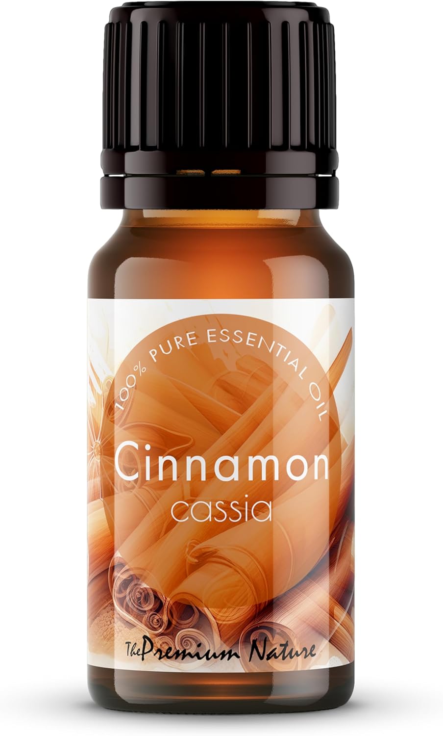 Cinnamon Essential Oil – 100% Natural Cassia for Diffuser, Skin, Hair, & Aromatherapy – Perfect Cassia Essential Oil for DIY Recipes (0.34 fl oz)