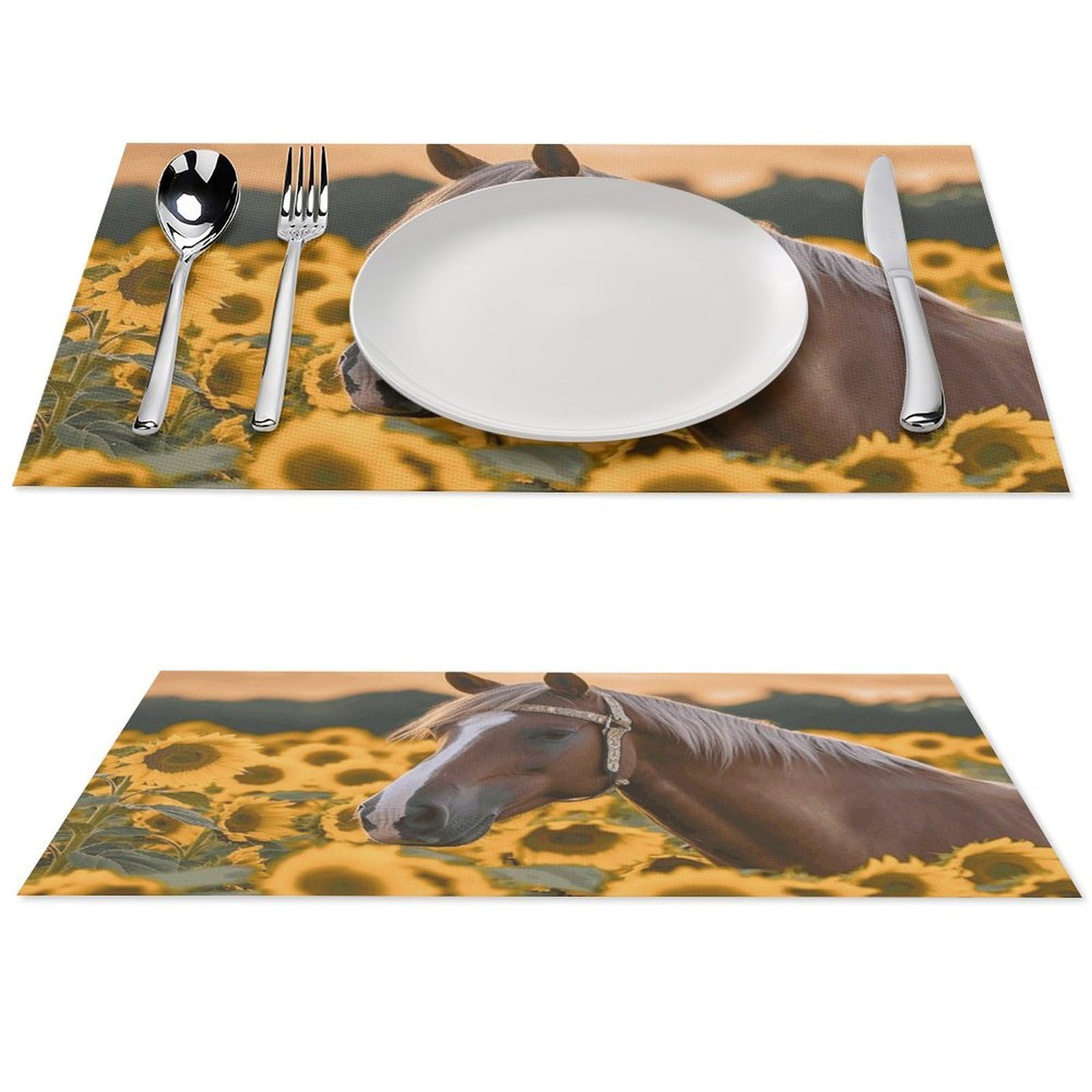 Sets de table jaunes lavables en PVC : finissez-en avec les taches sur votre table de cuisine