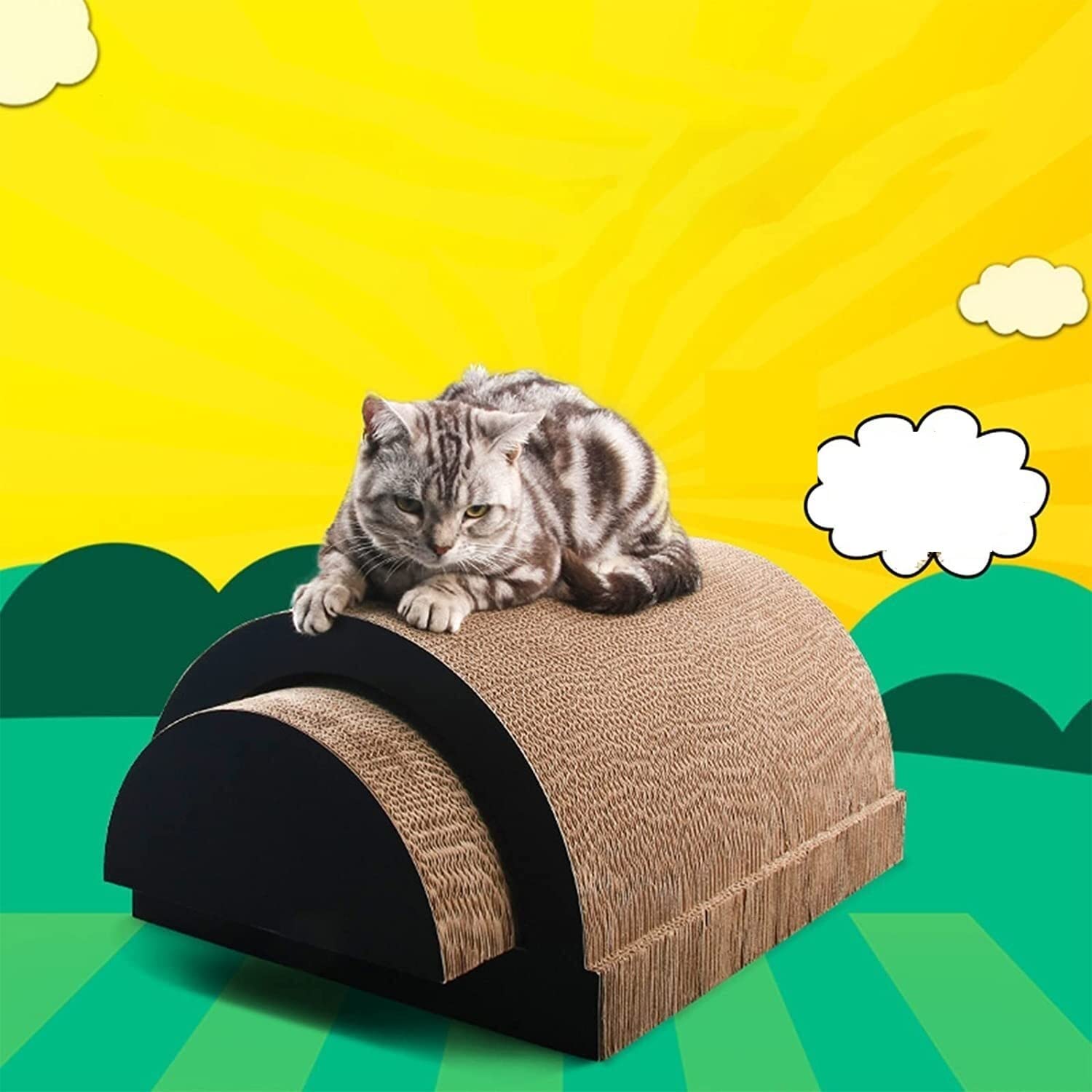 Rascadores para Gatos Almohadilla Rascadora Para Gatos Durable Y Reciclable Rascador De Cartón Para Gatos Almohadilla Rascadora Duradera Reversible Para Juegos Interactivos Afilador de uñas para Masco