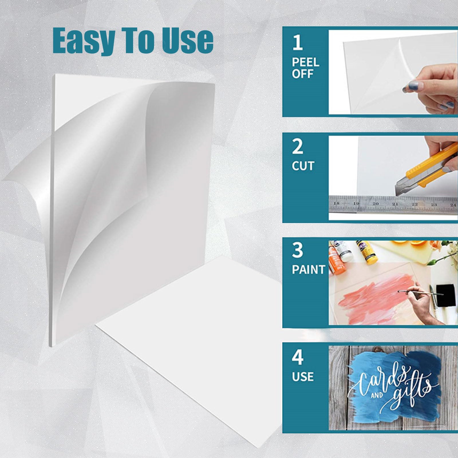3 stuks dikke transparante plaat | gegoten acrylplaat