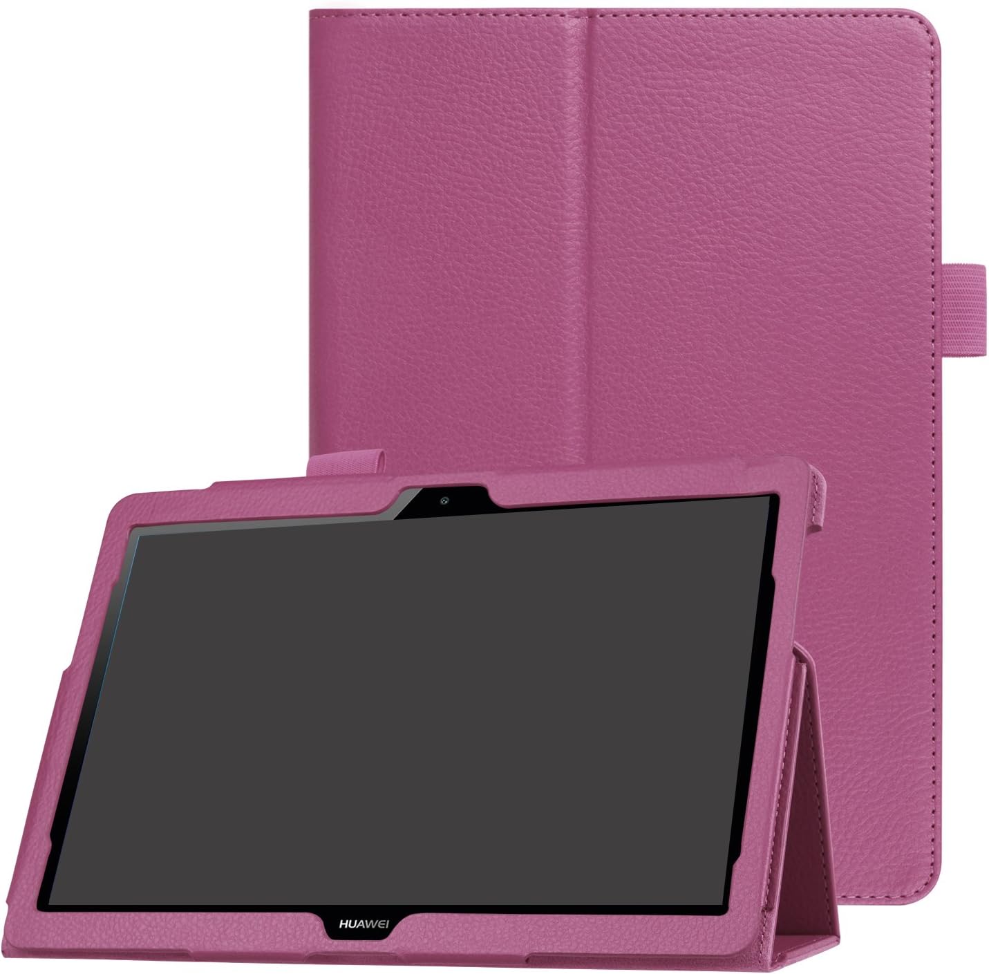 Asng Huawei MediaPad T3 10.0 Case - Slim Folding Stand Cover Smart Case for 2017 Huawei MediaPad T3 10 9.6 inch Tablet (Purple)