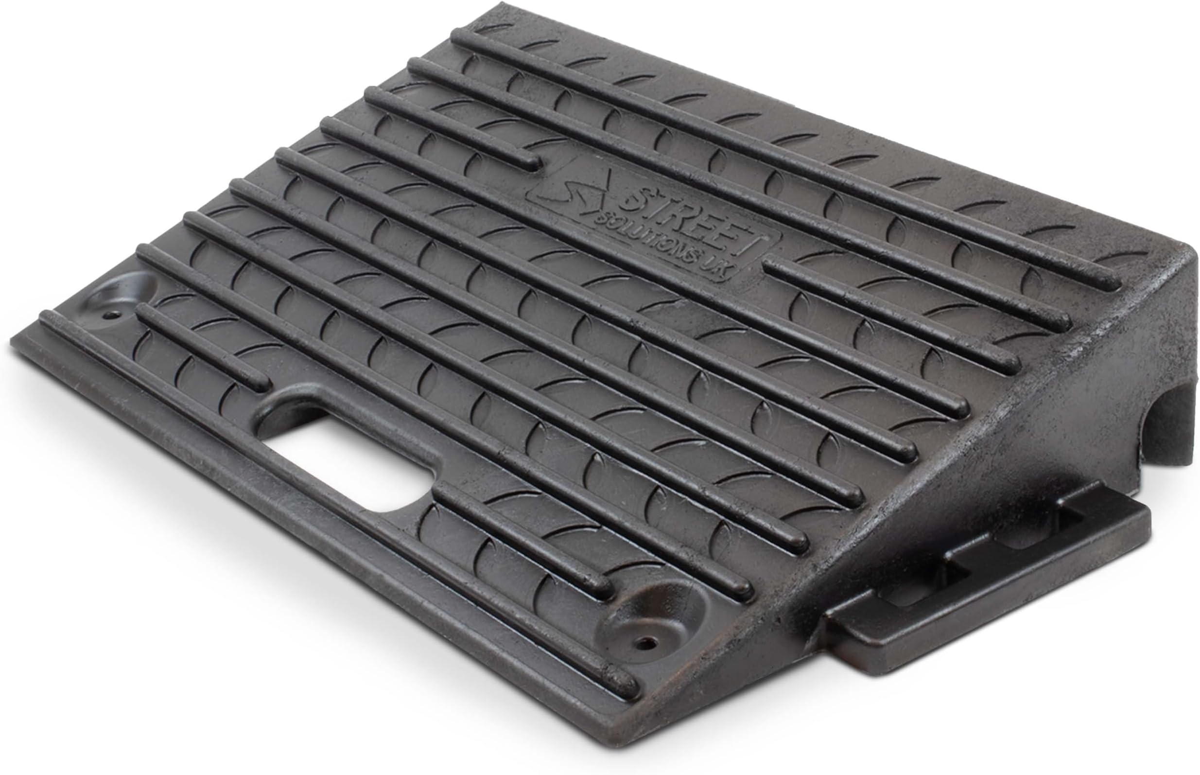 Street Solutions UK Rubber Kerb Ramp 4 inch Rise - Pack of 1 Non-Slip Kerb Ramps for Cars, Mobility Scooters and Wheelchairs
