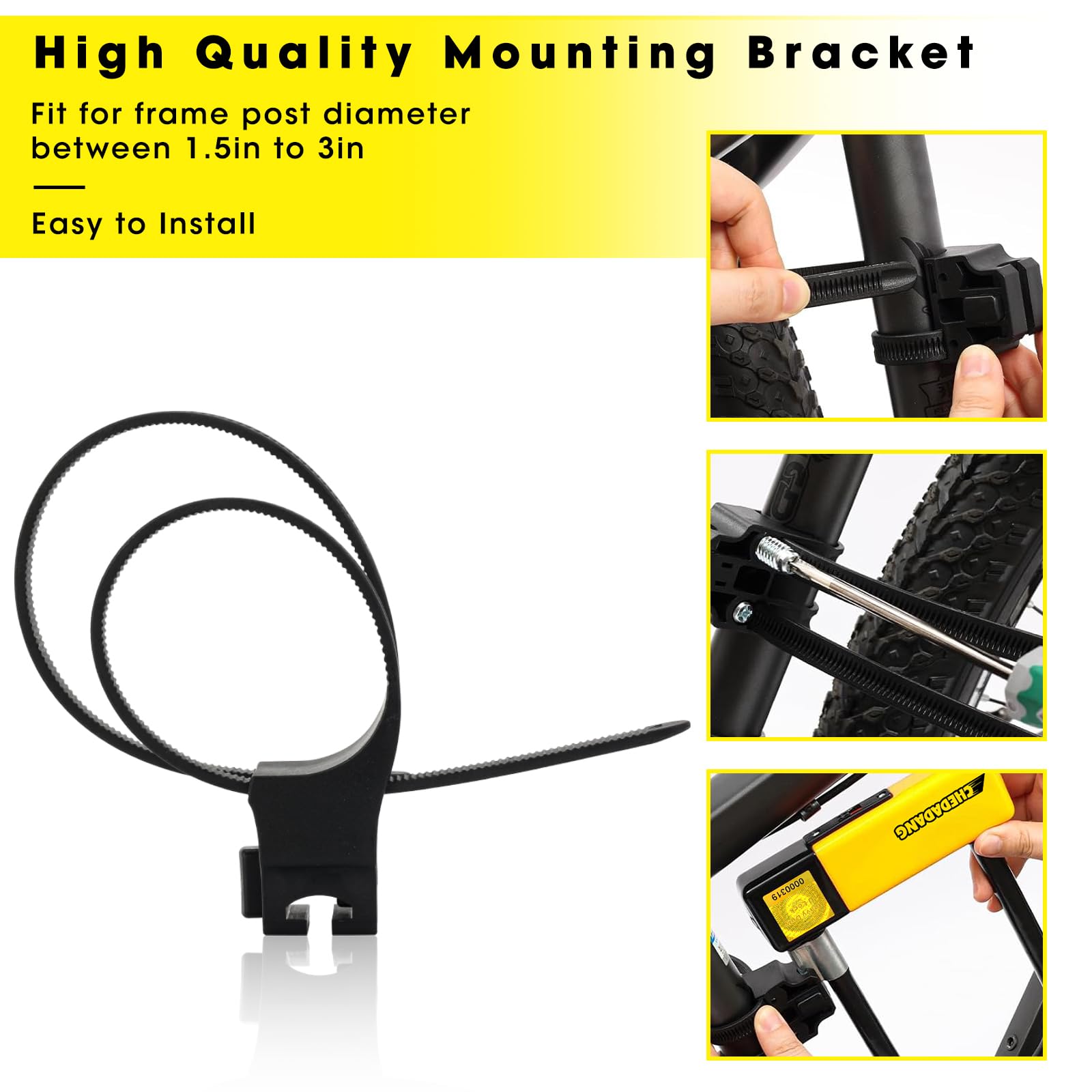 Lucchetto Per Monopattino E Bici 105 Cm - Doppia Testa, Combinazione, Cavo Acciaio Ispessito 12 Mm