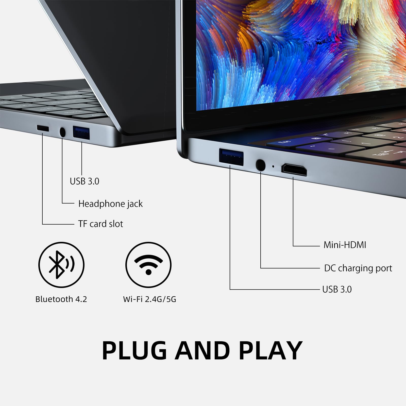 Buy Morostron 15.6" Laptop with Backlit Keyboard & Touch ID, Windows 11