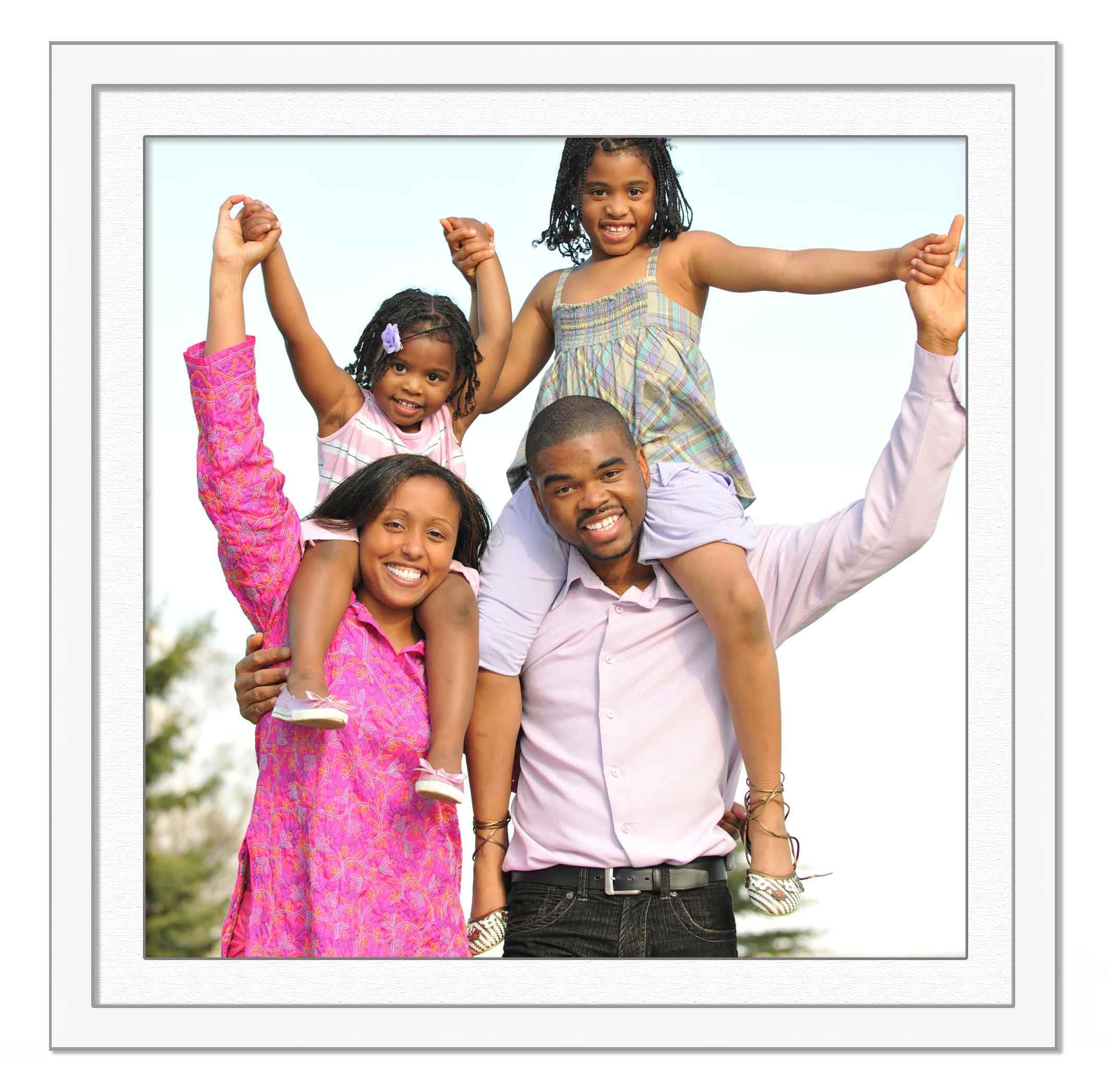Amazon.com - CustomPictureFrames.com 9x9 Frame White with White