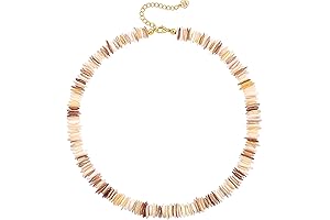 Shimmering Seas: Puka Shell Choker Necklace for Coastal Glamour