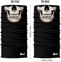 Vista 78 de Obacle - Tapabocas con cuello polar y de estilo de pañuelo contra el polvo y el sol para hombre y mujer