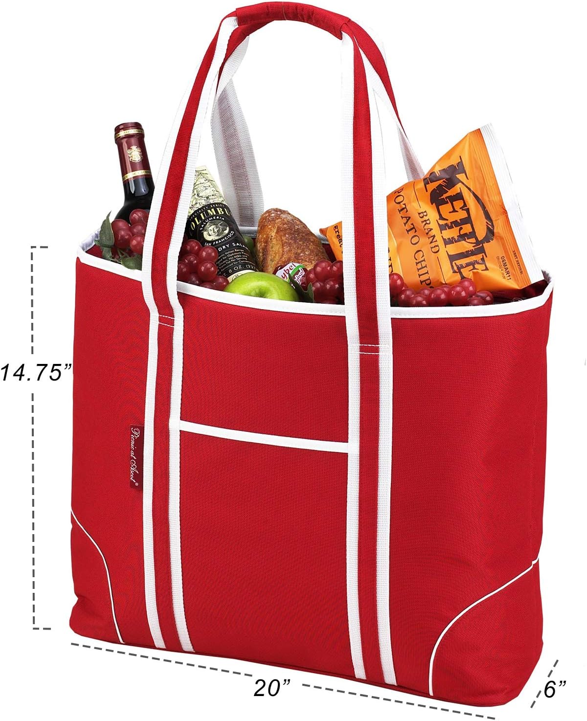 Picnic at Ascot Extra Large Insulated Cooler Bag - 30 Can Tote- Designed & Quality Approved in USA