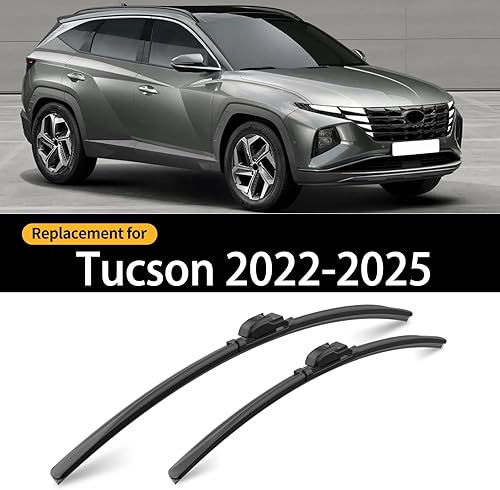 Miniatura 2 de Repuesto para limpiaparabrisas Hyundai Santa Fe 2007 2008 2009 2010 2011 2012, 3 piezas de limpiaparabrisas delantero y trasero de automóvil