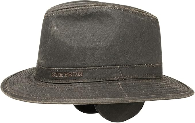 Stetson Organic Cotton Traveller Hoed Heren - stoffen zonnehoed met voering voor Lente/Zomer - XL (60-61 cm) beige