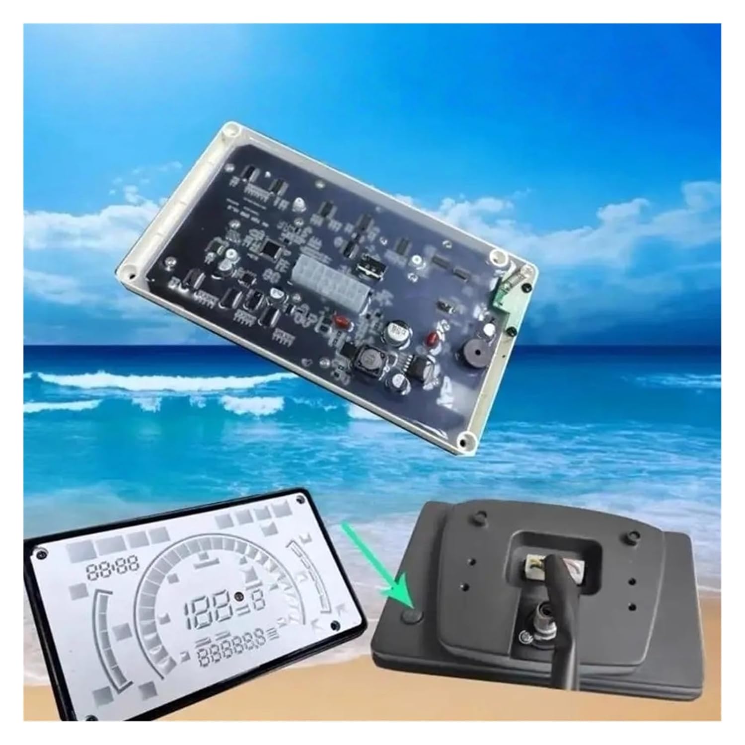 Motorcycle Speedometer Tachometer Waterproof Digital Speedometer Odometer Instrument Panel for Vento Ryder150 Dashboard Motorcycle Gauge