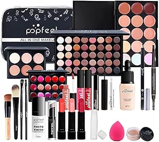24pcs Professional makeup kit, Make up set teenagers girls, Girls make up set 9 to 12 With Lip gloss, eye shadow, mascara, eyeliner, concealer, etc.for Teenage & Adults