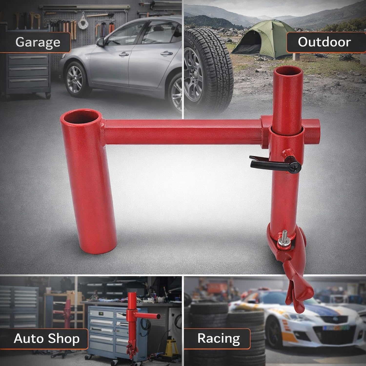 Manual Tire Changer Duck Head Adapter Kit, Carbon Steel Tire Mounting and Dismounting Tools for 16-21 Inch Tires - Durable Carbon Steel Construction, Easy Installation, Efficie