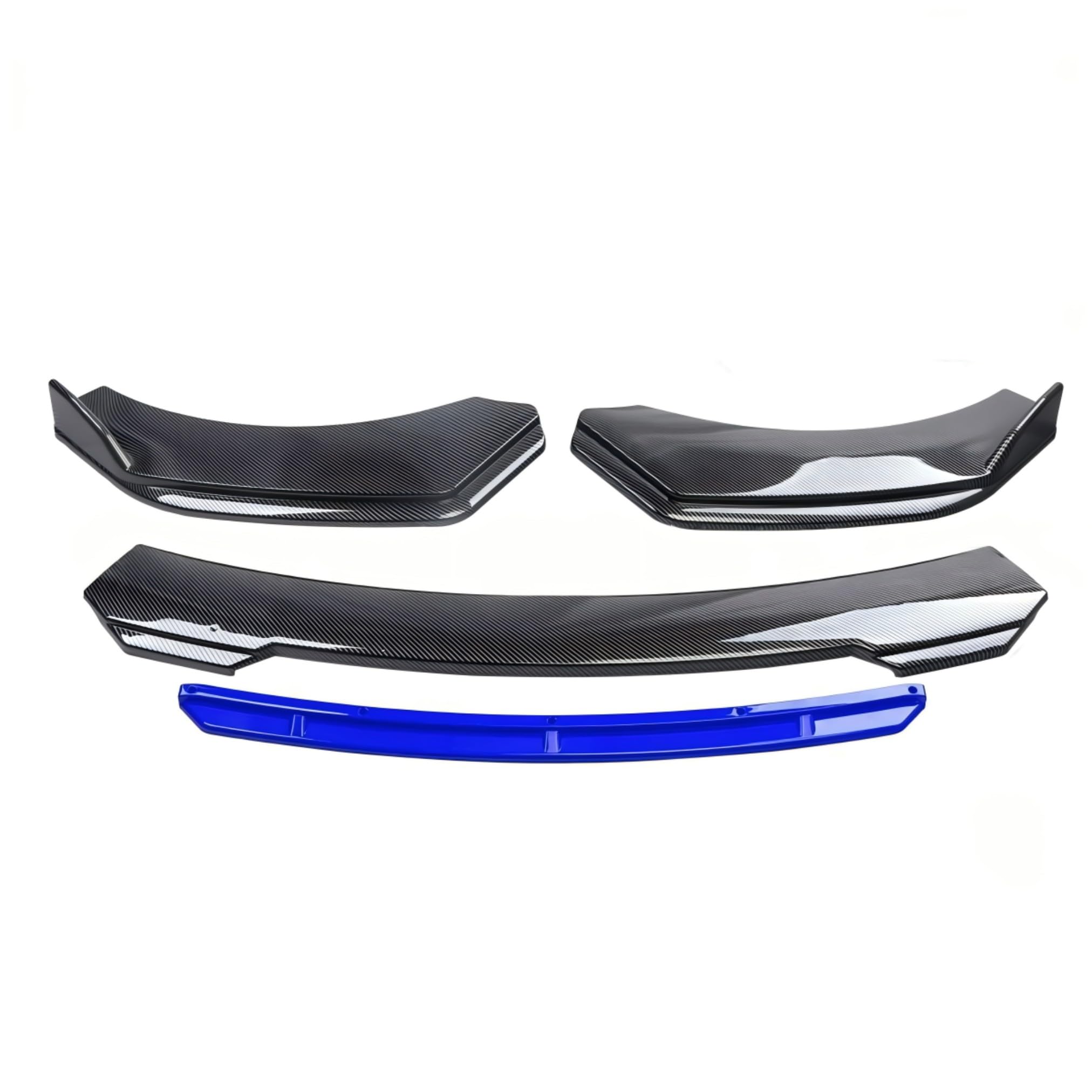 EDCTGHLO Front Lip Spoiler for Volkswagen Beetle (1997-2019) Car Aero Body Kit Performance Tuning Lower Bumper Valance Protector Sport Exterior Styling Auto Replacement Accessory, carbon fiber-blue