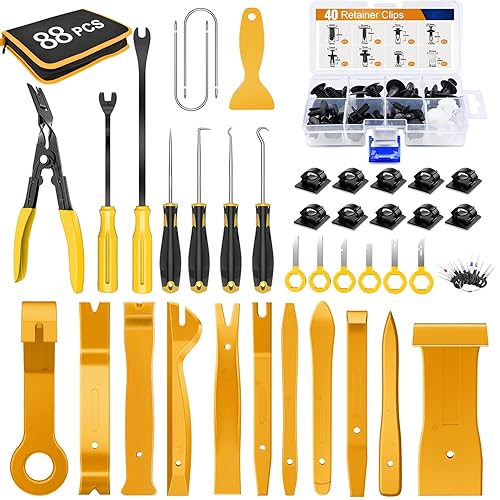 Vista 44 de GOOACC Surtido de 635 clips de retención de empuje para automóvil y sujetadores automáticos, 16 tamaños más populares, remaches de parachoques