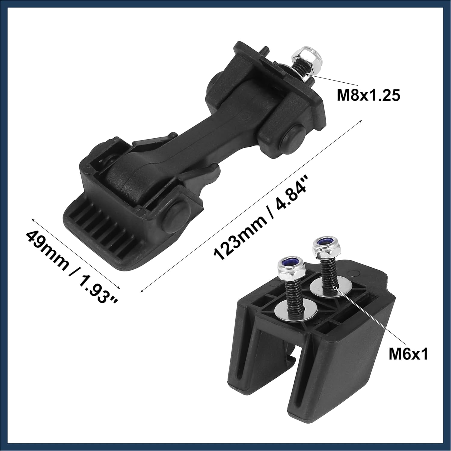 2pcs Car Hood Latch for Jeep Wrangler JK 2007-2016 Replacement 55395653AF 55395653AD Locking Hood Catch Kit Hood Hold-Down Latch Stylish Design