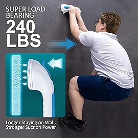 TAILI Shower Grab Bar Suction Grab Bars for Bathtubs and Showers for Elderly, Bath Handle for Seniors Bathroom Safety Handles for Elderly, Handicap Balance Assist Bath Grip No Drilling Removable