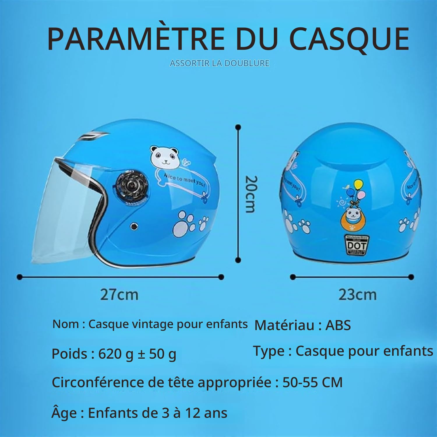 KENANLAN Casque de Moto et Vélo pour Enfants - Coupe Ergonomique pour l'Hiver (Rouge)