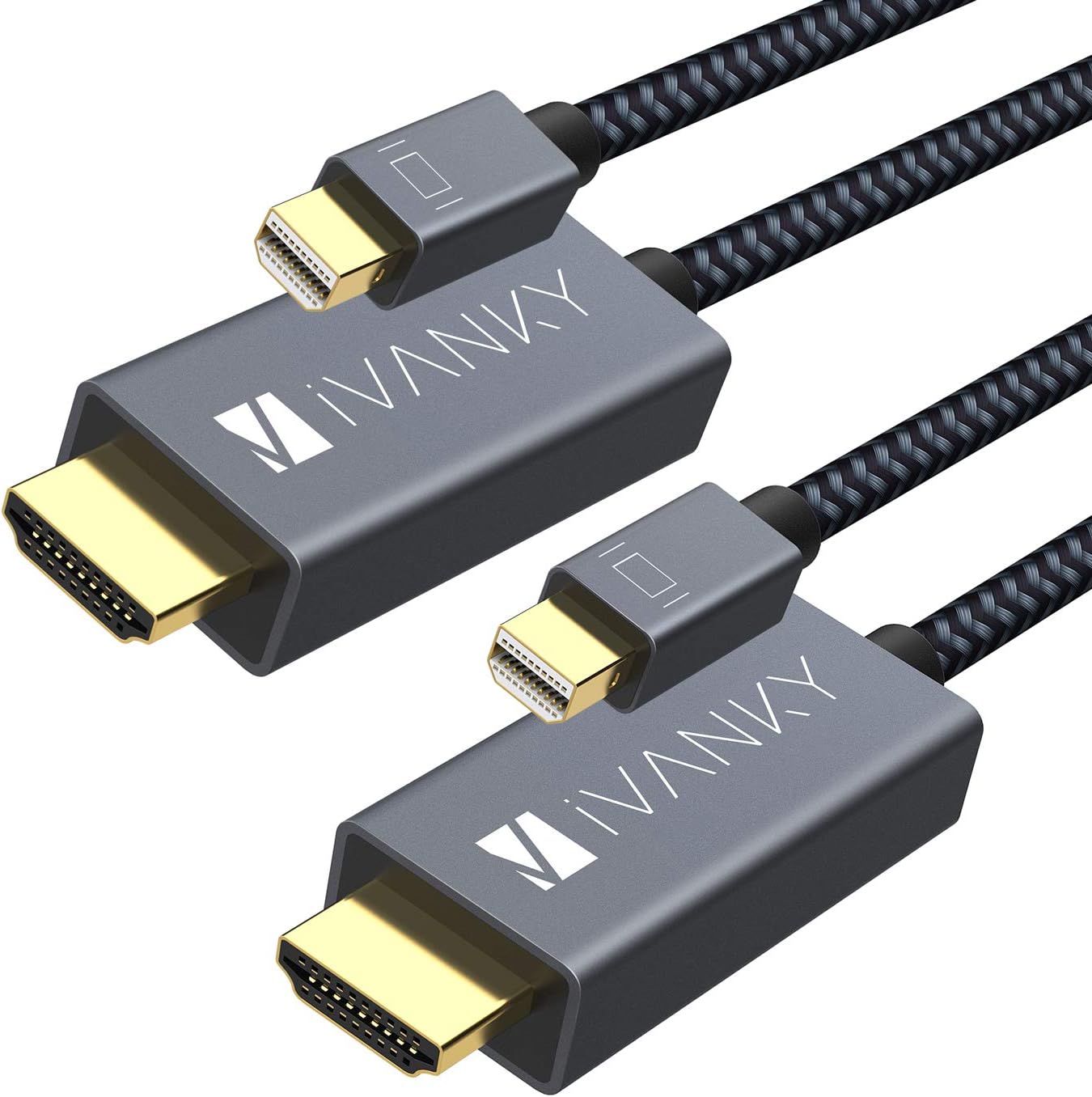 IVANKYMini DisplayPort Cable 6.6 Feet 2 Pack iVANKY-DC04-US
