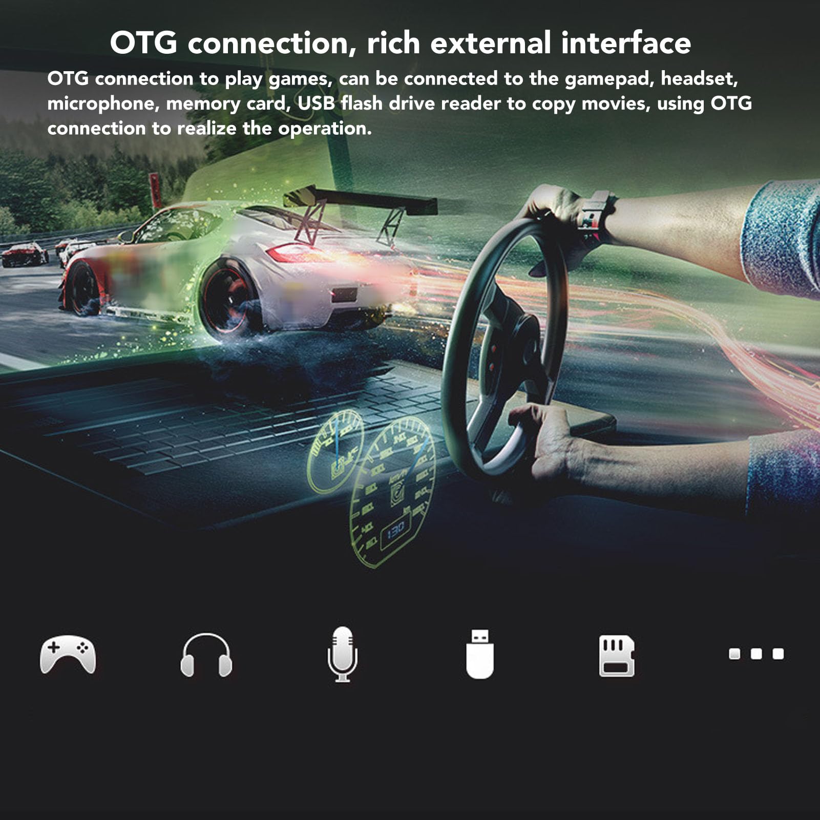 Occhiali VR 3D, Visori VR per realtà Virtuale per TV, Film e Videogiochi con WiFi Bluetooth 2.4G 5G, Connessione OTG, Distanza Pupilla Regolabile, Suono Stereo HiFi