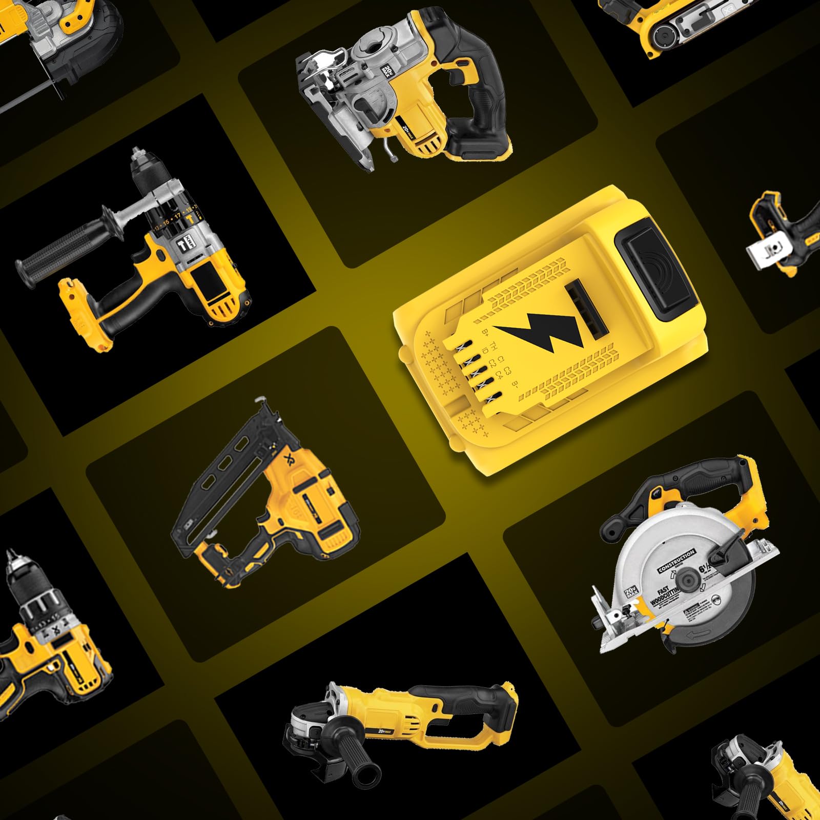 2 baterías de Repuesto de 18 V 5,0 Ah, compatibles para Dewalt + Cargador de 3 A DCB107, adecuadas para Dewalt los Cargadores de 10,8 V a 18 V DCB200 DCB200-2 DCB204 DCB120 DCB127