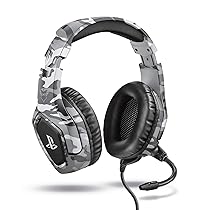 Trust Gaming GXT 488 Forze-G Cuffie PS4 e PS5 con Licenza Ufficiale PlayStation, Over-Ear, Microfono Ripiegabile e Archetto Regolabile, Jack Audio 3.5 mm, Cuffie Gaming Cablate – Grigio