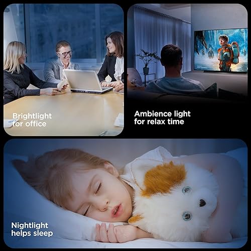 Miniatura 114 de TALOYA Lámpara de techo LED negra de 10 pulgadas, montaje empotrado, CCT 5 en 1 seleccionable (3000K/3500K/4000K/5000K/6500K), 2000LM 0.94 pulgadas