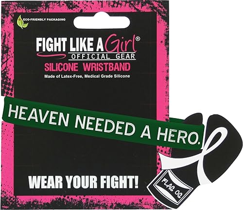 Miniatura 10 de Fight Like a Girl Heaven Needed a Hero God Picked Mine - Pulsera de silicona (10 unidades)