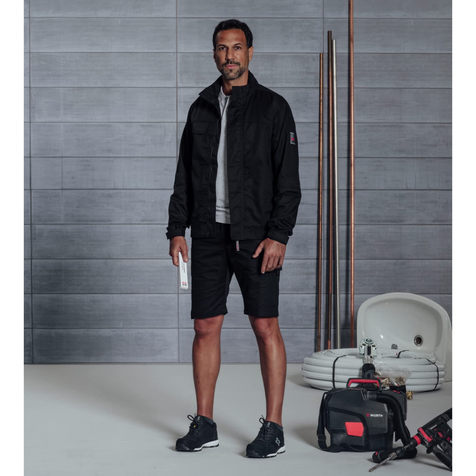 WüRTH MODYF Veste de travail Star Cotton en 100% coton Noire