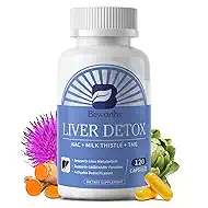 B BEWORTHS Liver Cleanse Detox & Repair Supplement - 120 Capsules - Supports Liver & Gallbladder Health with TMG, NAC, Milk Thistle & Artichoke - Natural Liver Support Formula for Wellness