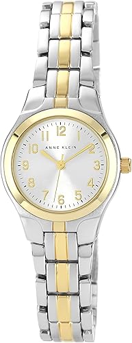 Anne Klein 105491SVTT - Reloj de vestir de dos tonos para mujer Caja redonda de dos tonos 105491SVTT Anne Klein 105491SVTT - Reloj de vestir de dos tonos para mujer Caja redonda de dos tonos 105491SVTT
