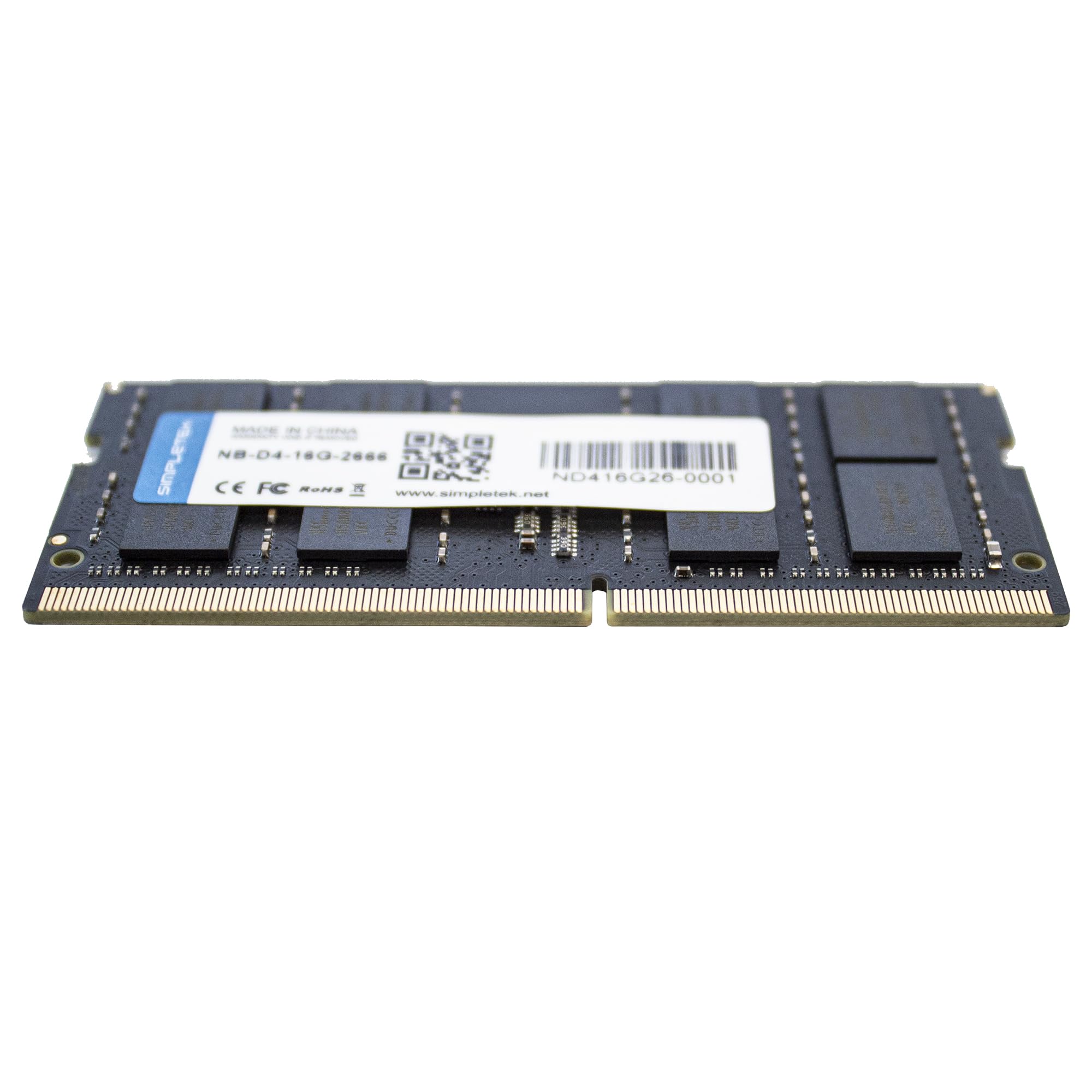 SIMPLETEK - RAM DDR4 16 GB 2666 MHz SO-DIMM Memoria Modulo Banco per Notebook AIO Laptop PC4-21300 DDR4-2666