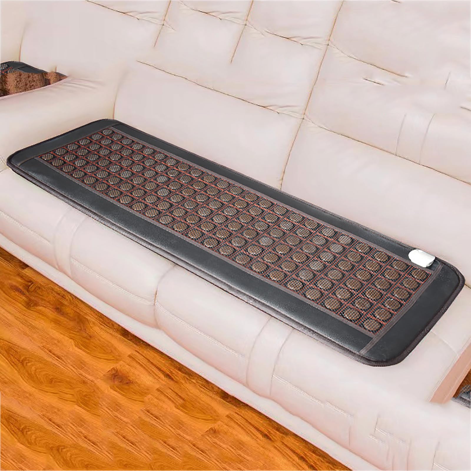 Podgrzewany materac do masażu Bianstone, 50 x 150 cm Jade poduszka do masażu, wielopoziomowa regulacja temperatury, szybkie ogrzewanie, kodowana konfiguracja/ochrona bezpieczeństwa
