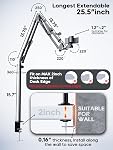 CACENCAN Boom Arm, 360° Rotatable Microphone Stand with Desk Mount, Foldable Desk Mic Arm with 3/8'' to 5/8'' Screw Adapter, Microphone Arm for Live Streaming, Gaming, Podcasting (M02 pro)