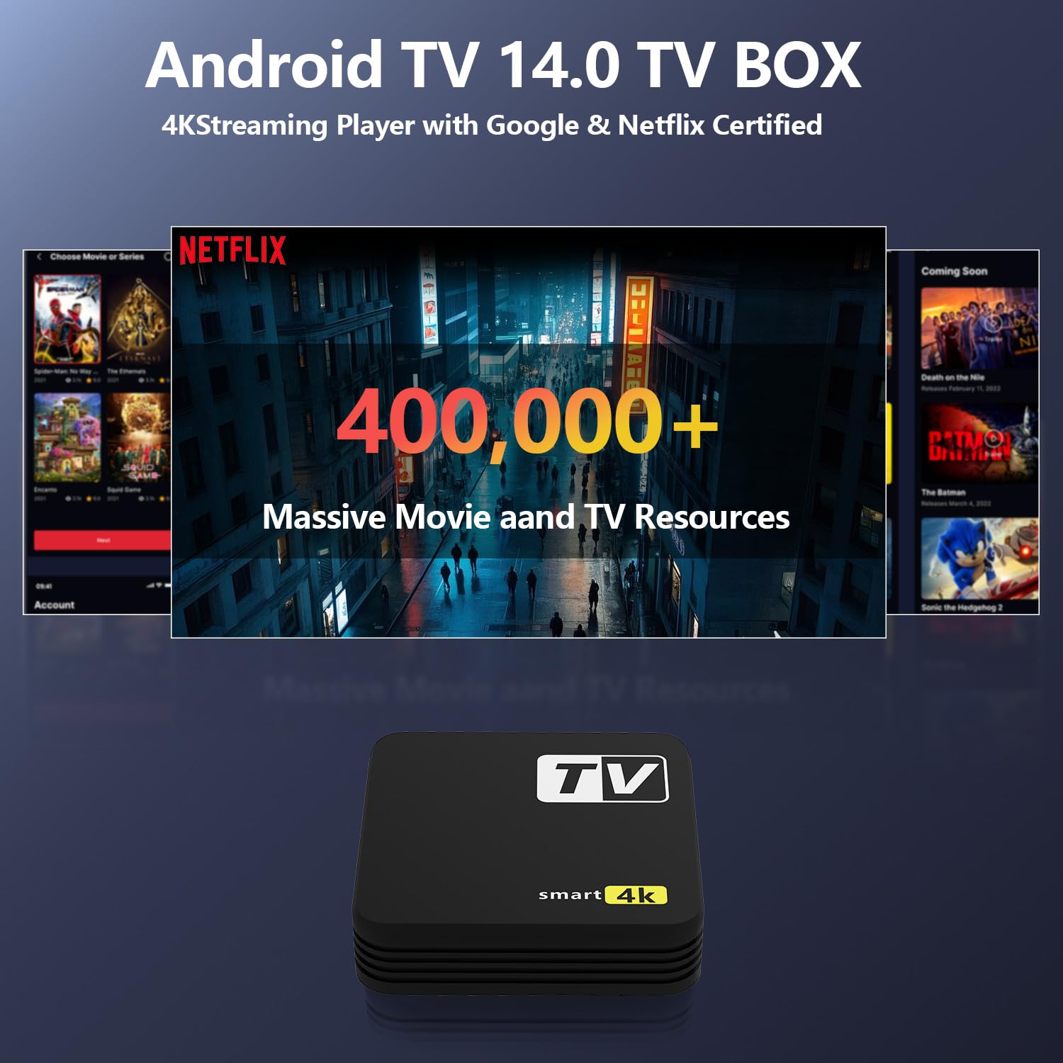 4K+ | HD/4K/HDR Streaming Device Featuring Remote, TV Controls, Blazing Fast Wi-Fi & Premium HDMI – Quick & Easy Setup