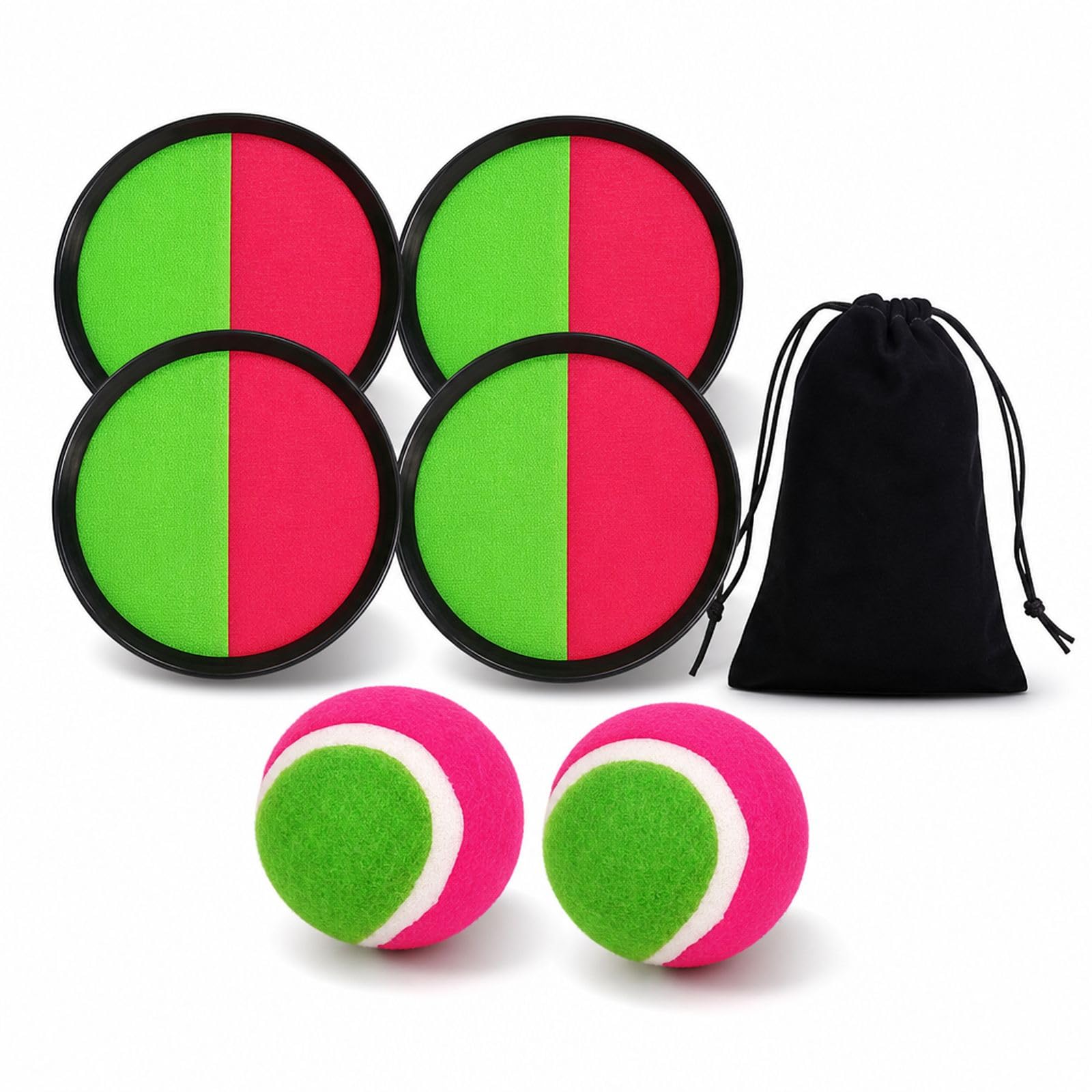 7pcs Catch Ball Paddle Set, Outdoor Catch Set for Garden and Beach