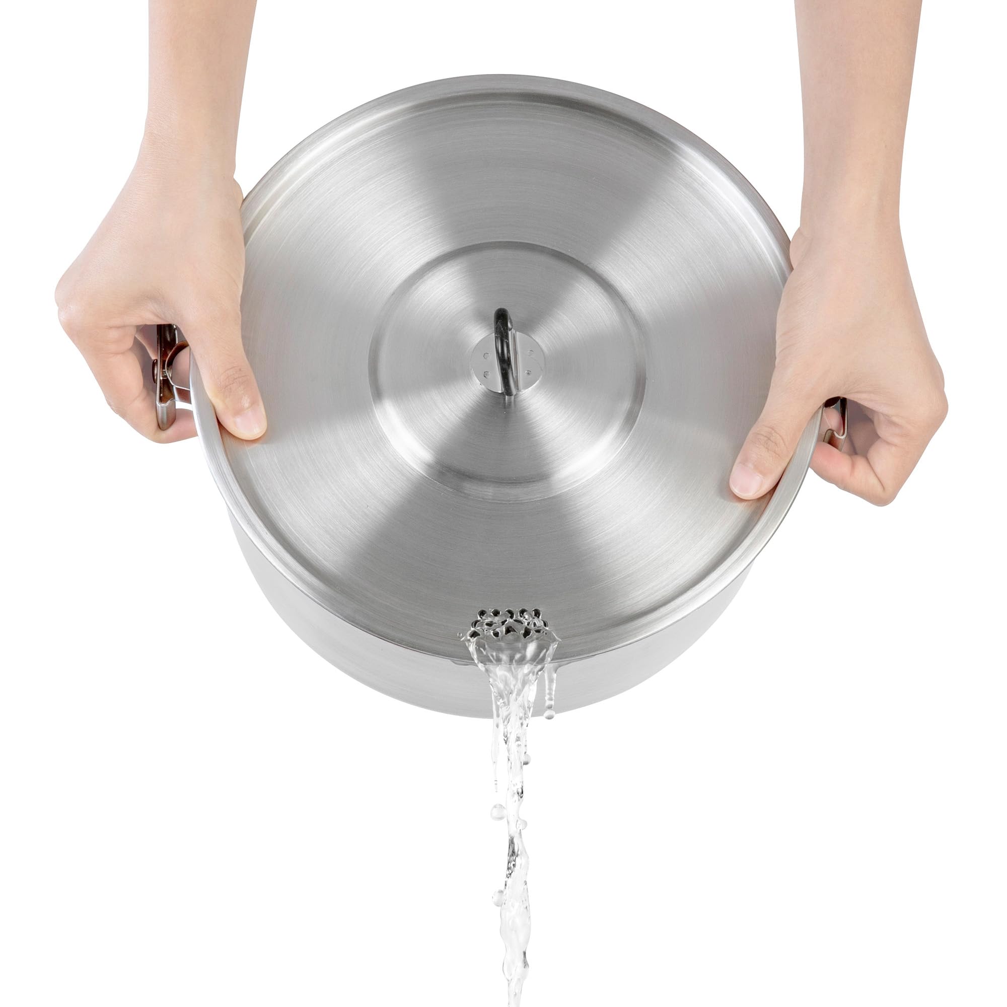 Tatonka Kettle II (2.5/4 L) - Outdoor-Kochtopf aus Edelstahl mit Volumenskalierung und inklusive Deckel mit Siebfunktion - 2,5/4 Liter Volumen