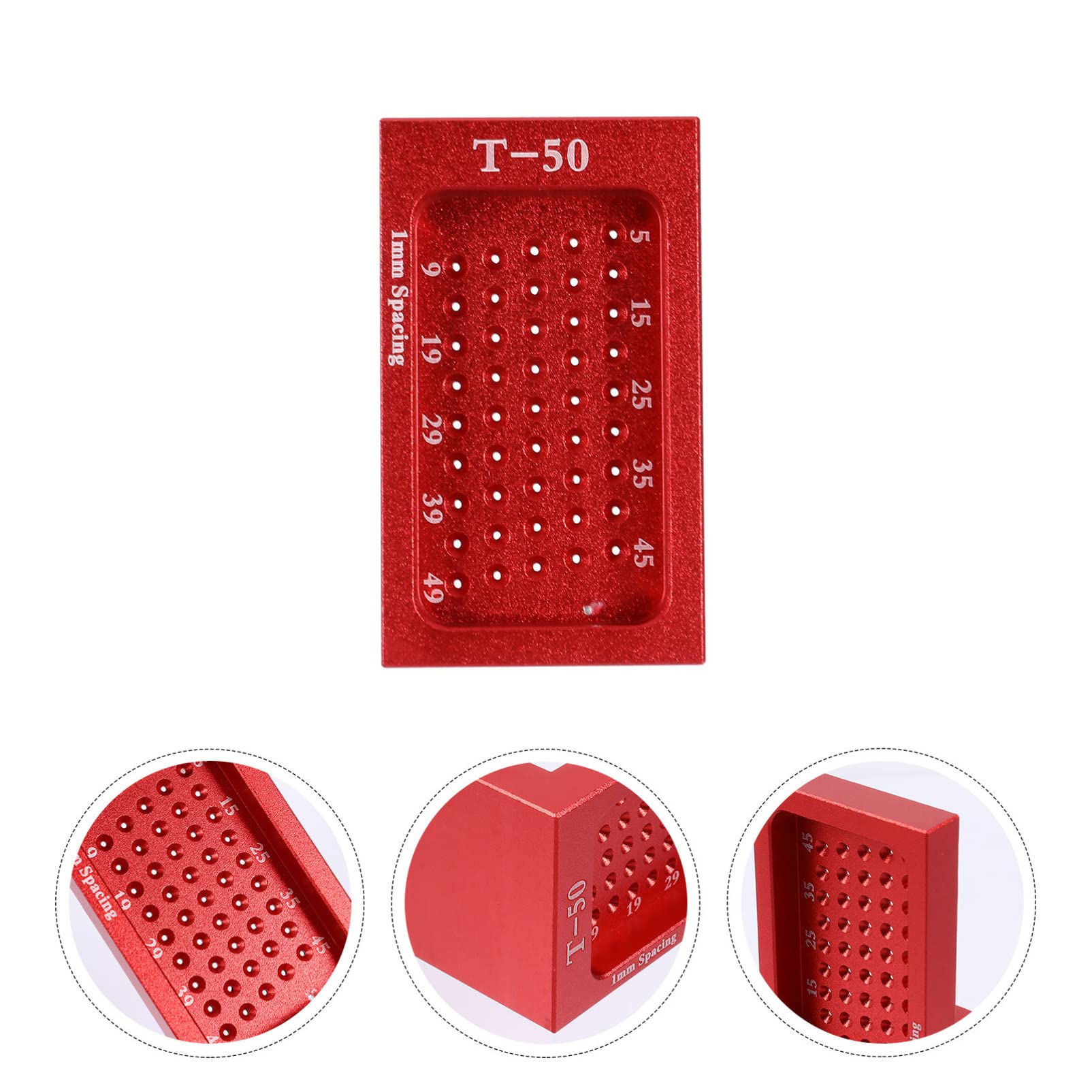 jojofuny 2pezzi Righello Per Marcatura Strumento Di Misurazione Per Falegname Rosso Utensile Di Precisione Per Progetti Di Falegnameria e Posizionamento